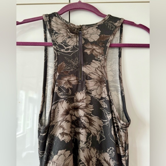 NWT Size XS- Daily Practice Anthropologie Printed Ruched Asymmetrical-Hem Dress - Picture 13 of 16